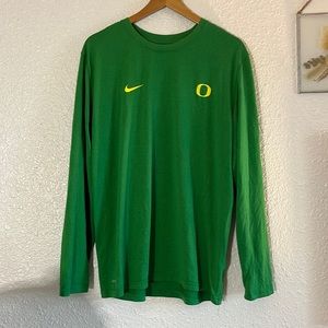 Nike Oregon Ducks Dri-Fit Long Sleeve Tee Shirt